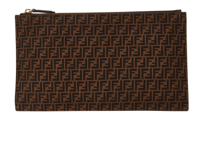 Fendi Medium Zucca Flat Pouch, front view